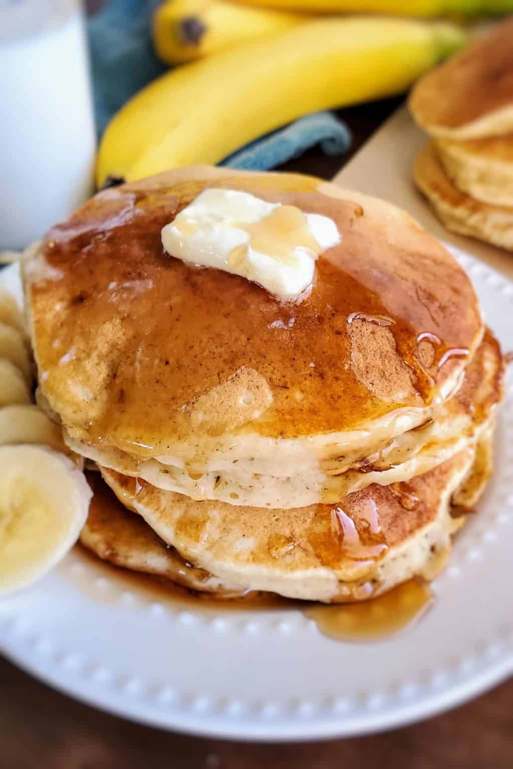 Banana Cream Fluffy Pancake