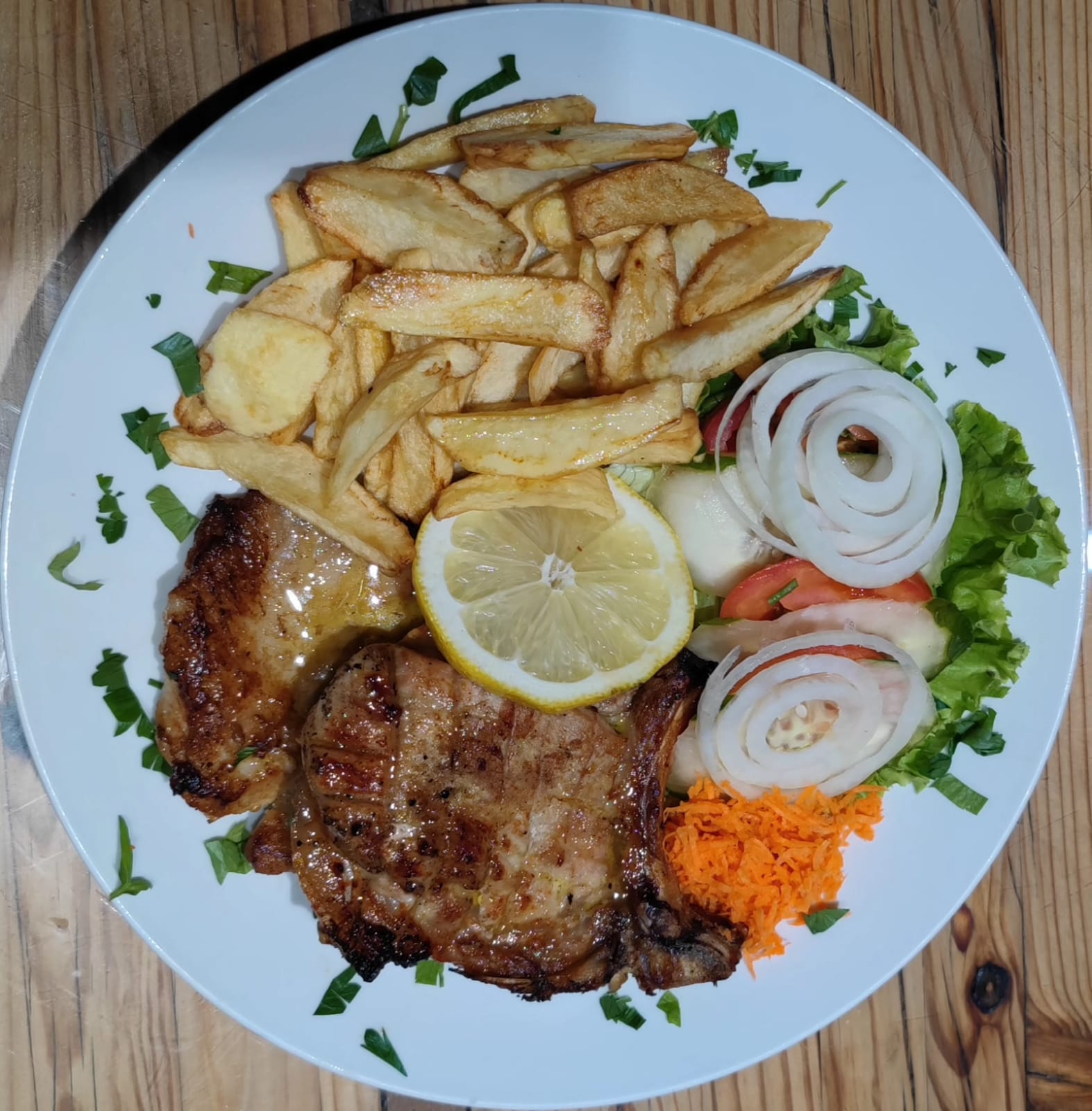 Costeleta grelhada