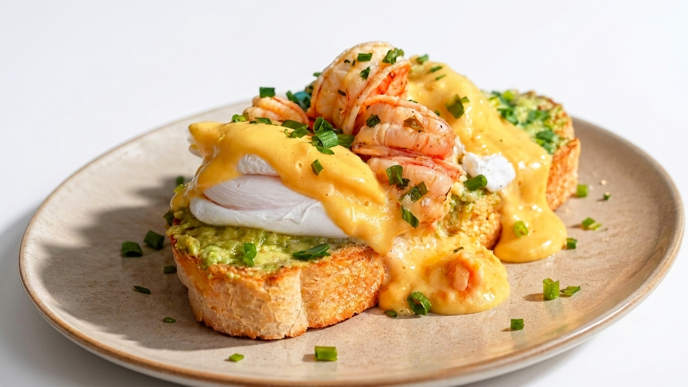 Benedict com gambas