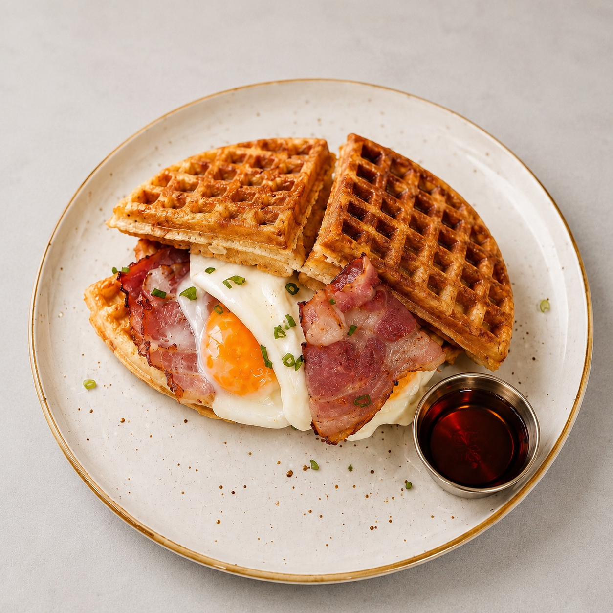 Waffle Bacon
